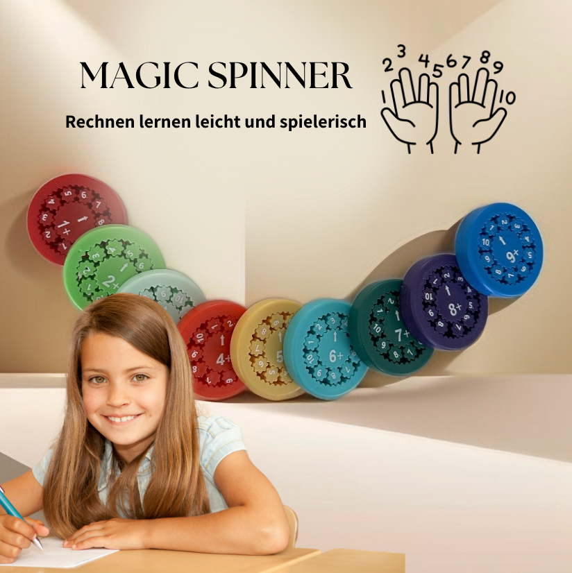 MAGIC SPINNER - Apprenez l'arithmétique facilement et de manière ludique