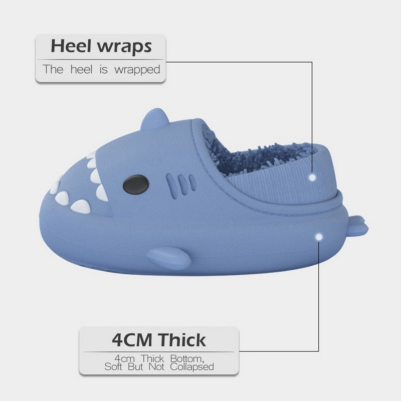 SHARKY - warm shark slippers 